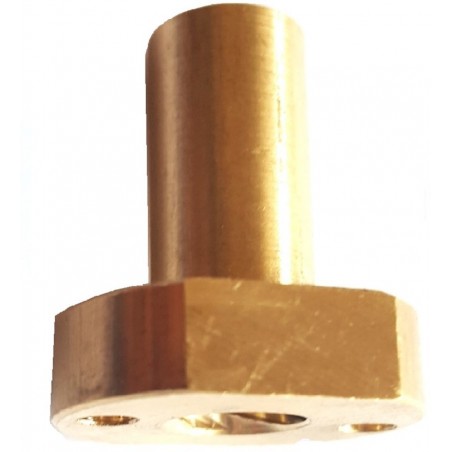 Écrou THSL 8mm pas 8mm long avec méplat 