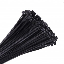 Colliers serre cables plastique 3x100mm noir sachet de 100 PCS