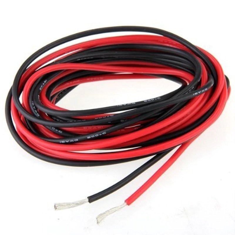 Câble électrique en silicone souple de 18 AWG Résistant à la chaleur Facile à travailler Bobine de 6 m Fil épais et solide Fil plaqué étain et accessoires pour outils 7 couleurs 