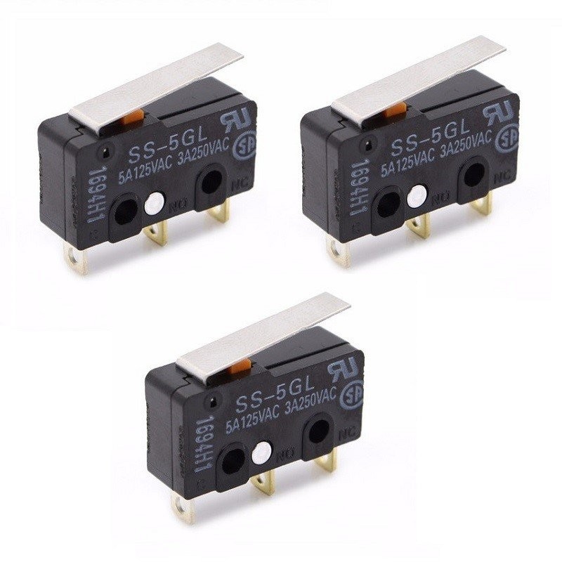 Lot De 10 Micro-interrupteurs Fin De Course 3 Broches KW11-3Z - 5A 125/250V, à Levier, Pour électronique