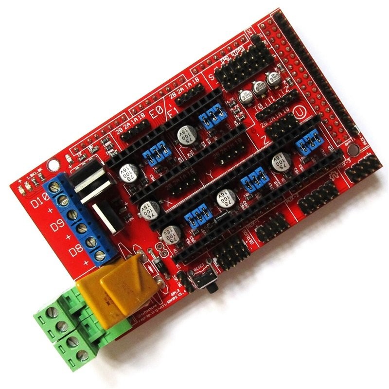 PCB pratique pour kit dimprimante 3D Arduino Reprap ramps 1.4,Kit dimprimante 3D durable de haute qualité largement utilisé avec pour carte Mega 2560 contrôleur dimprimante 3D pour RAMPS 1.4 