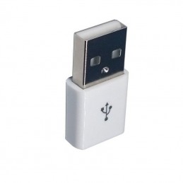 Prise USB 4P mâle à souder noir ou blanche
