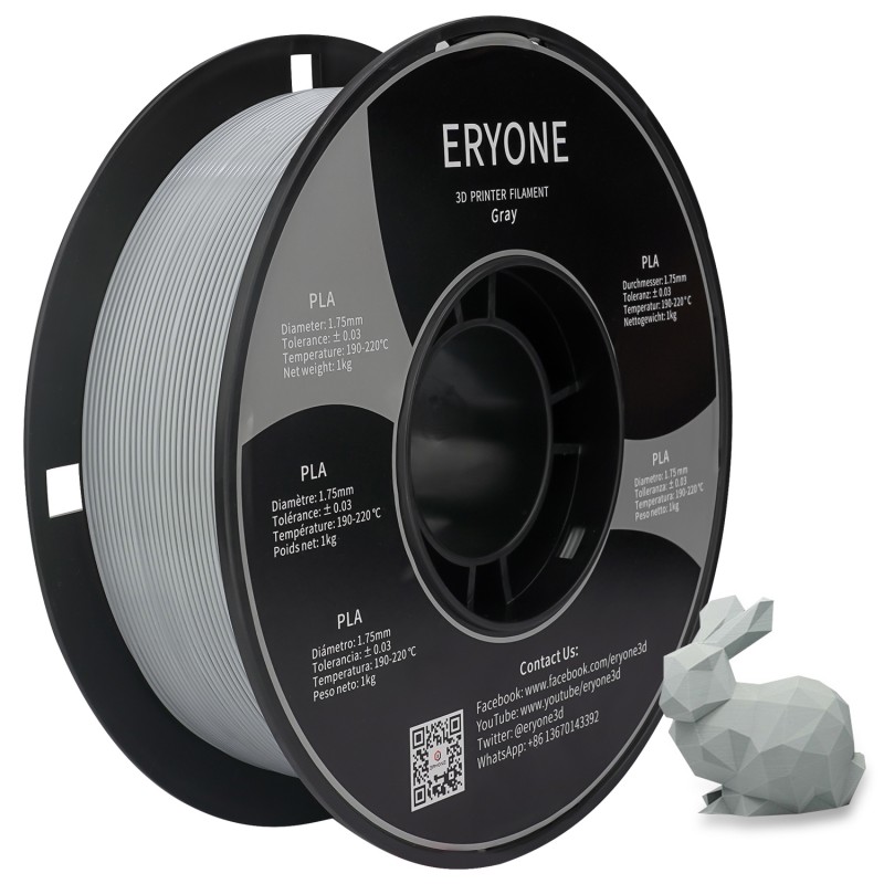 Eryone PLA Gray Gris 1.75mm